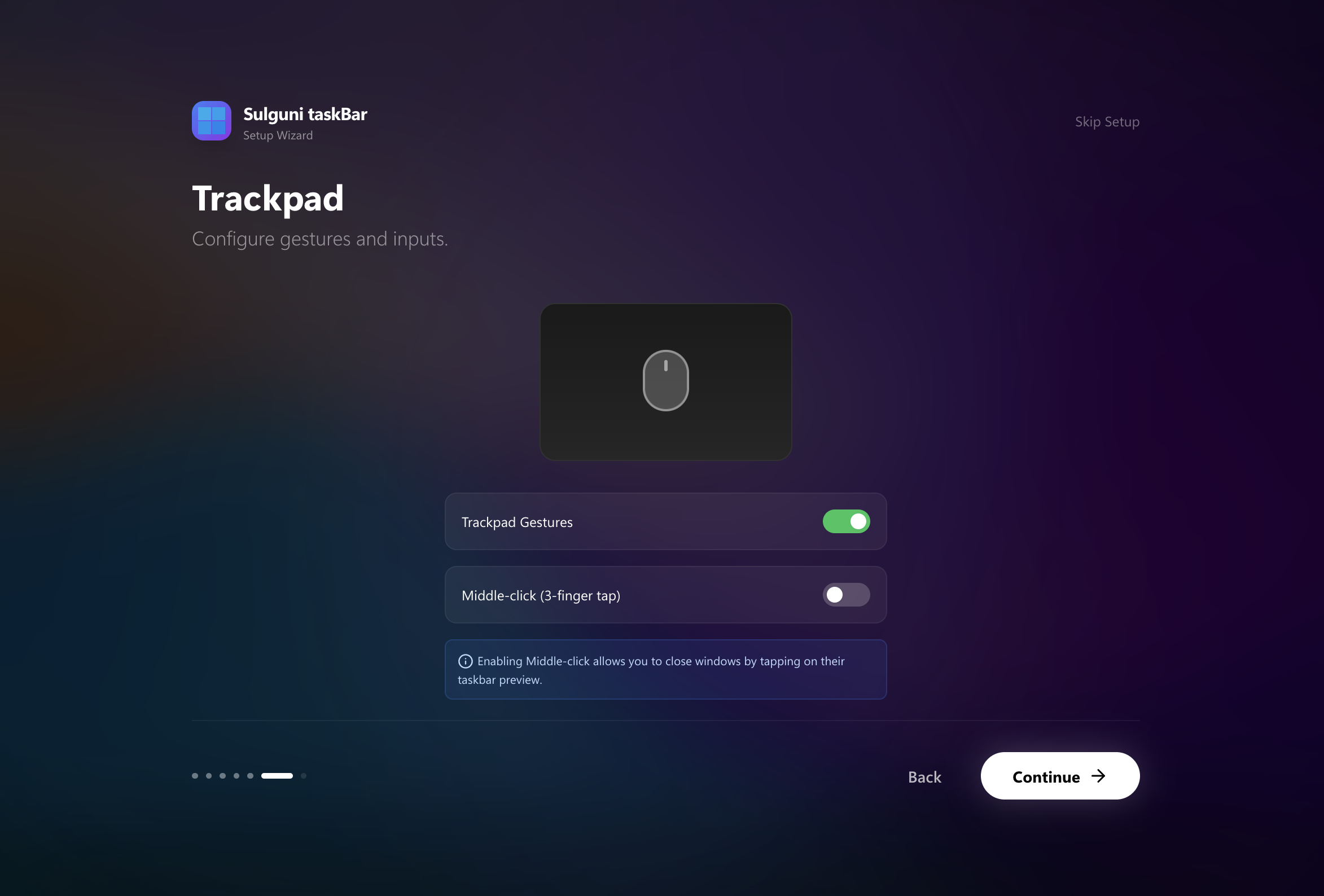 Sulguni Taskbar gallery image