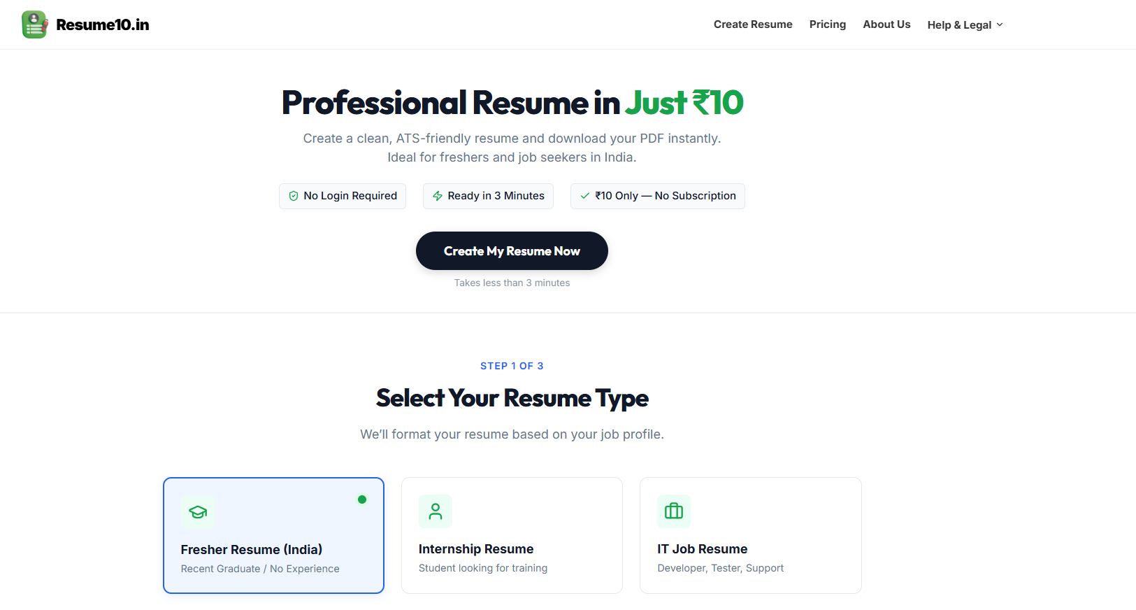 Resume10.in gallery image