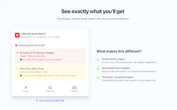 Domain audit, url management gallery image