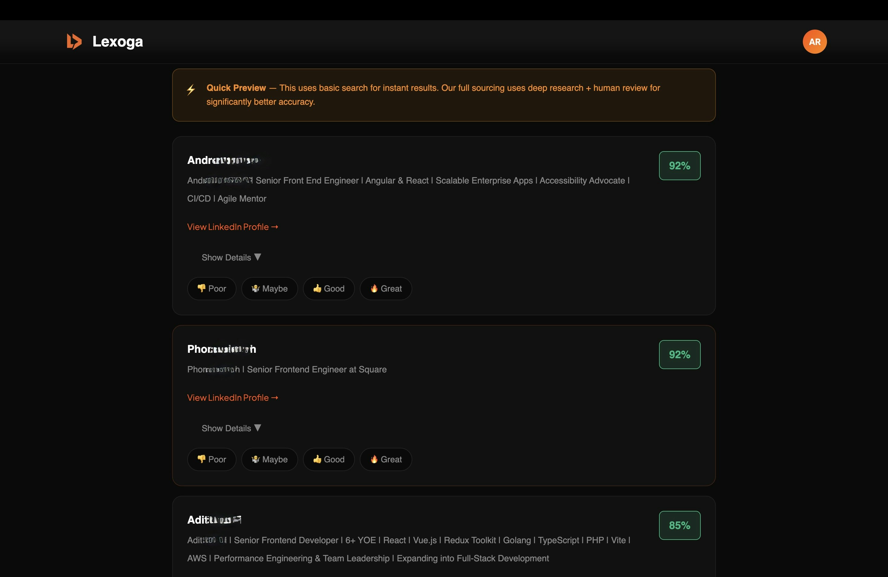 Lexoga - Screenshot 2 showing product features and functionality