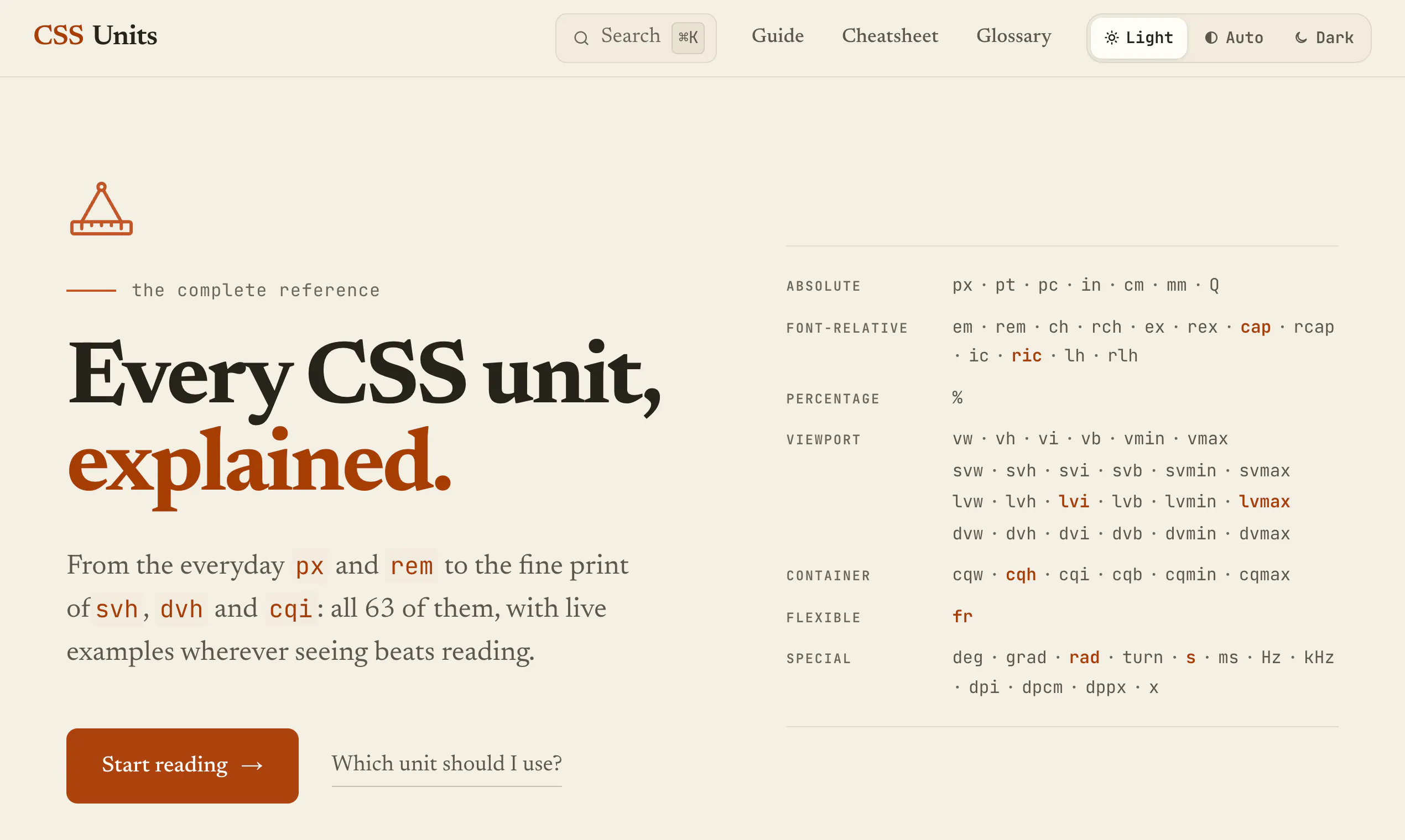 CSS Units gallery image