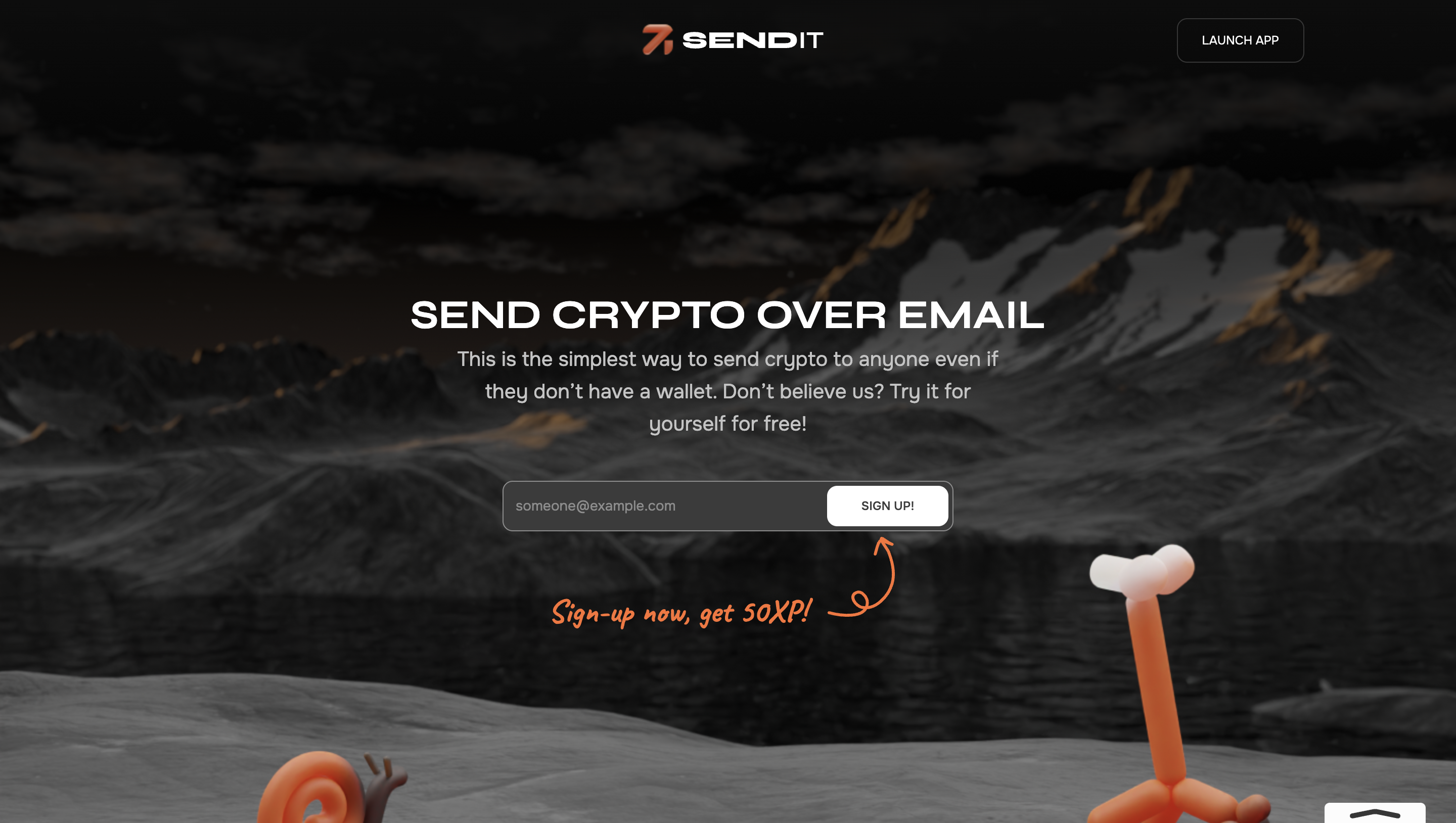 startuptile SendIT-Send crypto using email or social handles