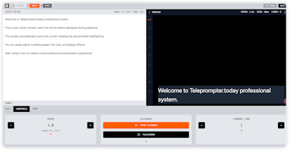Teleprompter.today gallery image