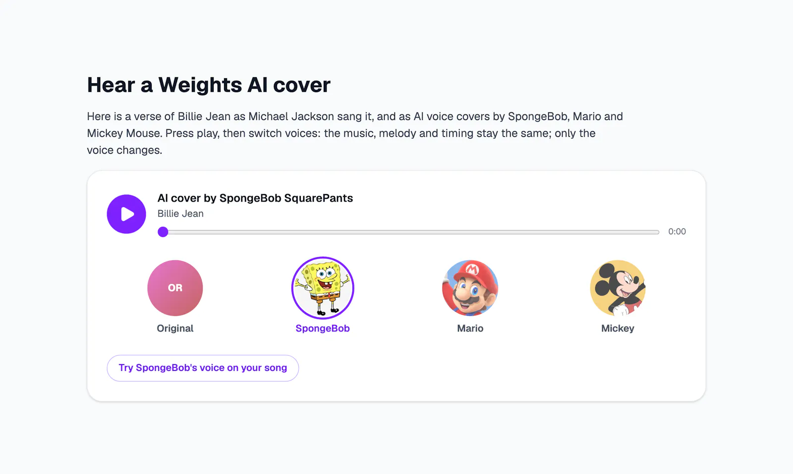 Weights AI: AI Song Cover Generator screenshot 2