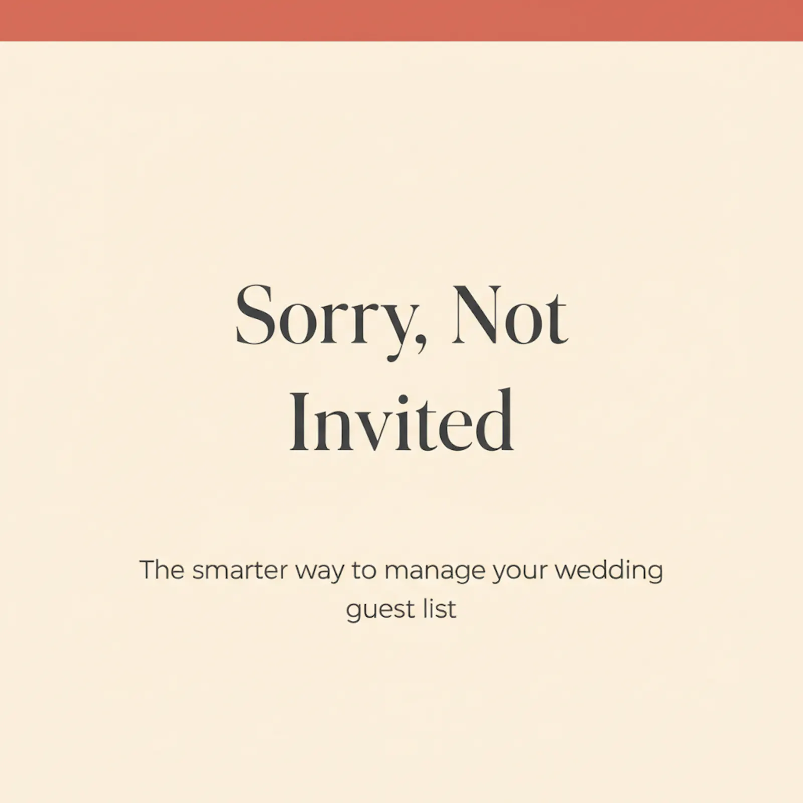 Sorry, Not Invited screenshot 1