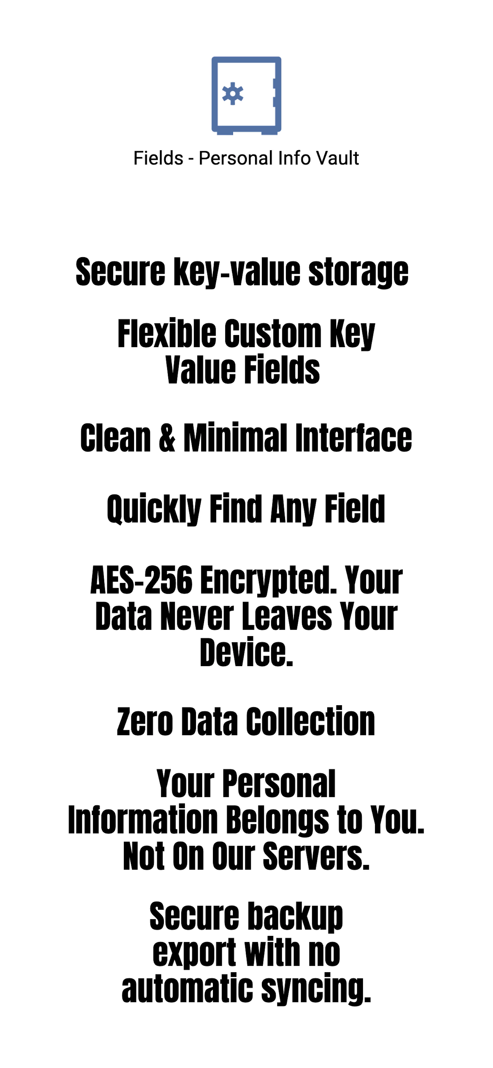 Fields — Personal Info Vault Launch screenshot 5