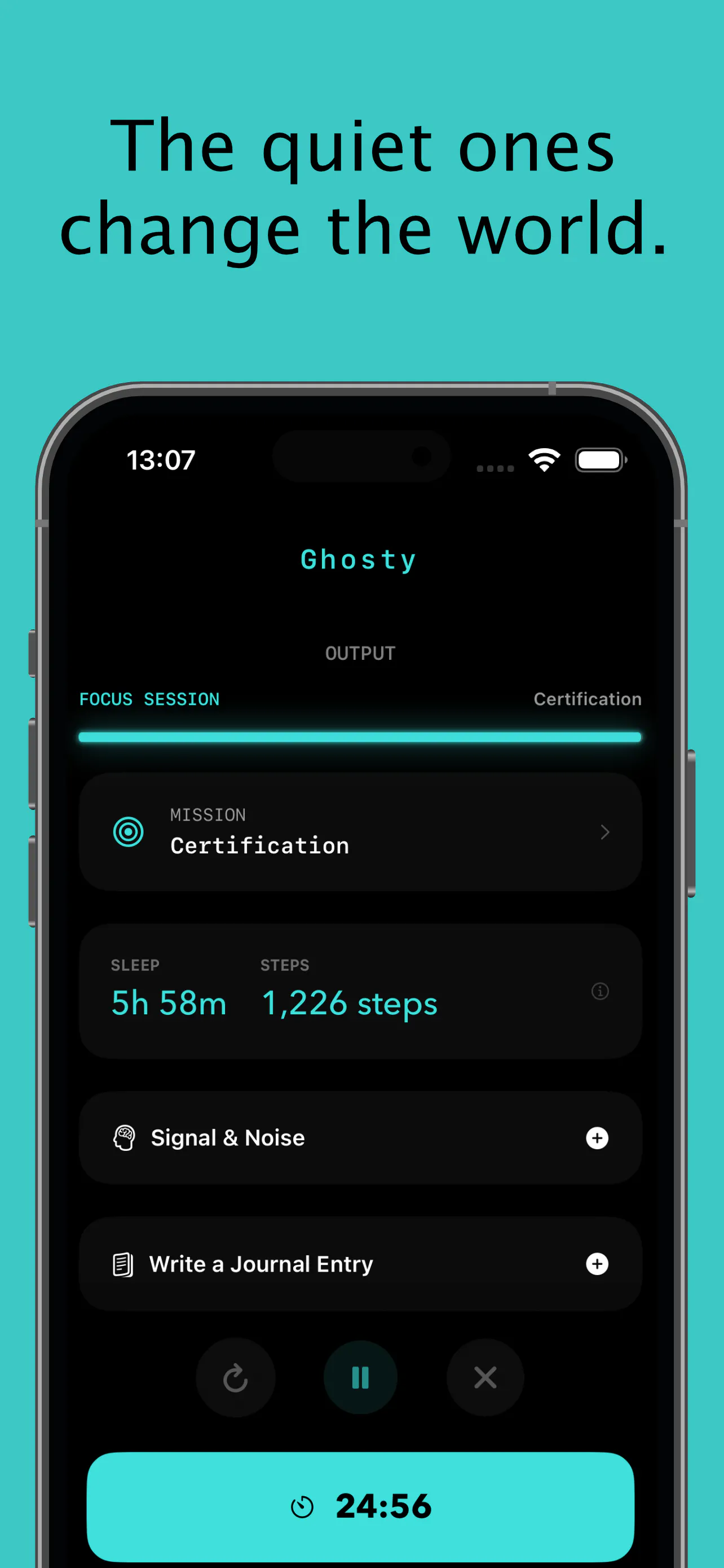 Ghosty Deep Focus 제품 배너