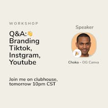 Clubhouse Event Promotion Templates gallery image