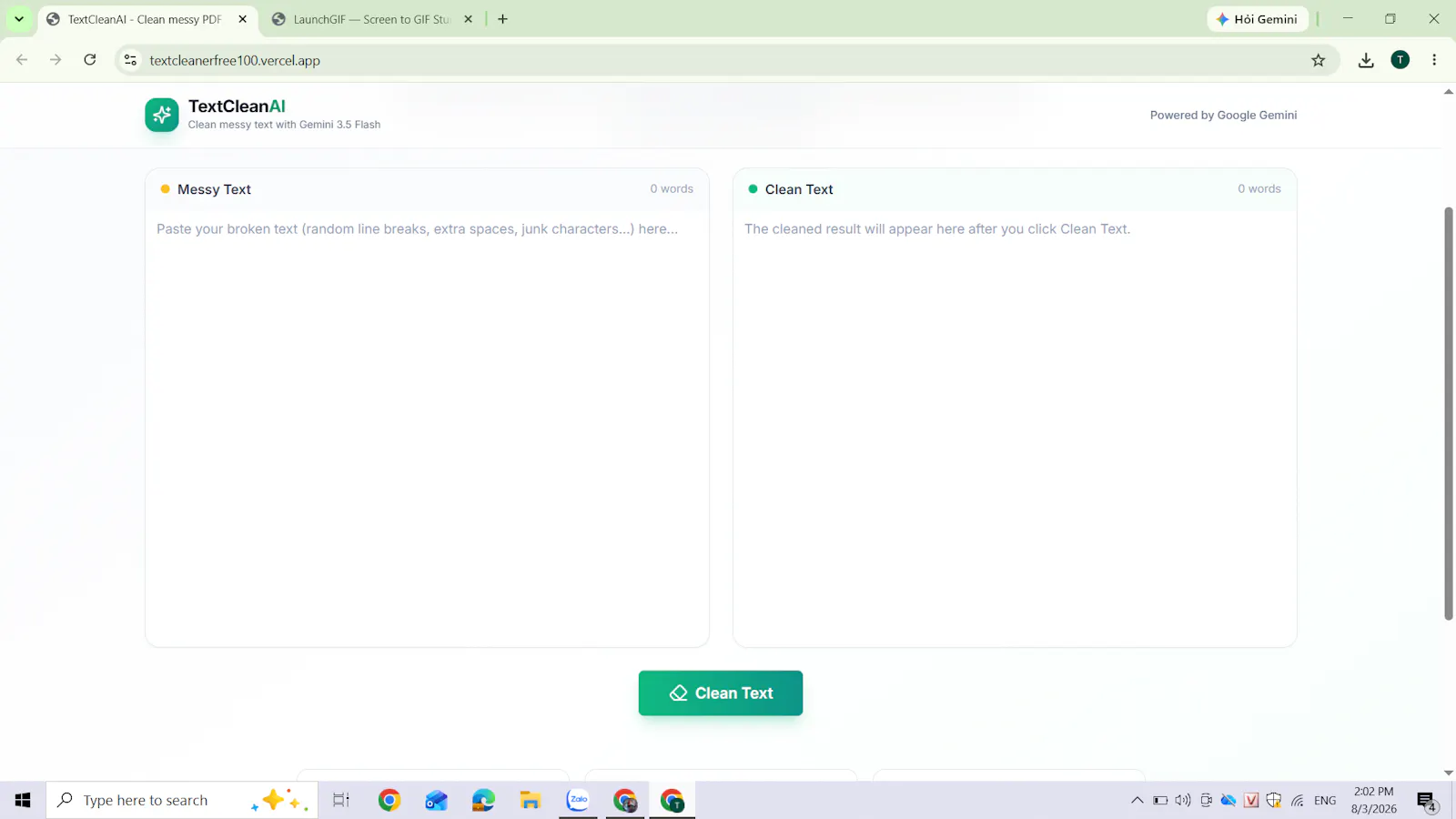 TextClean screenshot 1