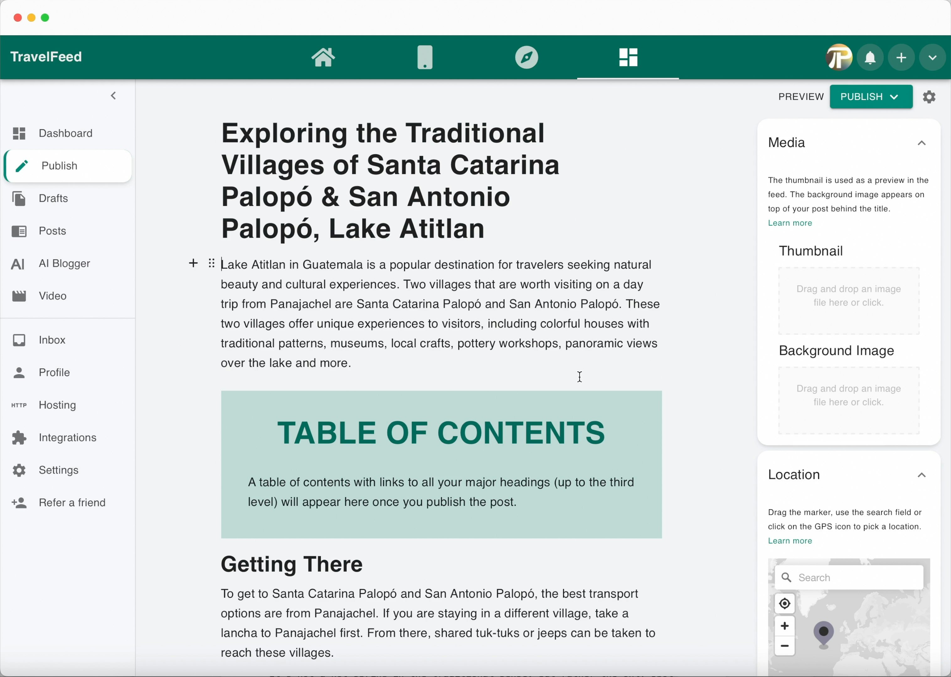 Travelfeed AI Blogger Medien 6