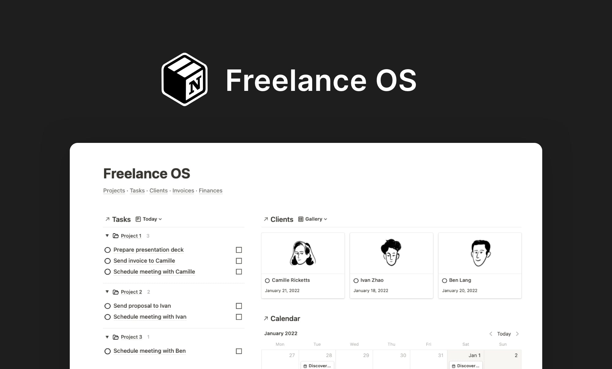 Notion Freelancer OS media 1