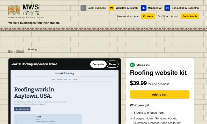 MWS Website Kits screenshot 5