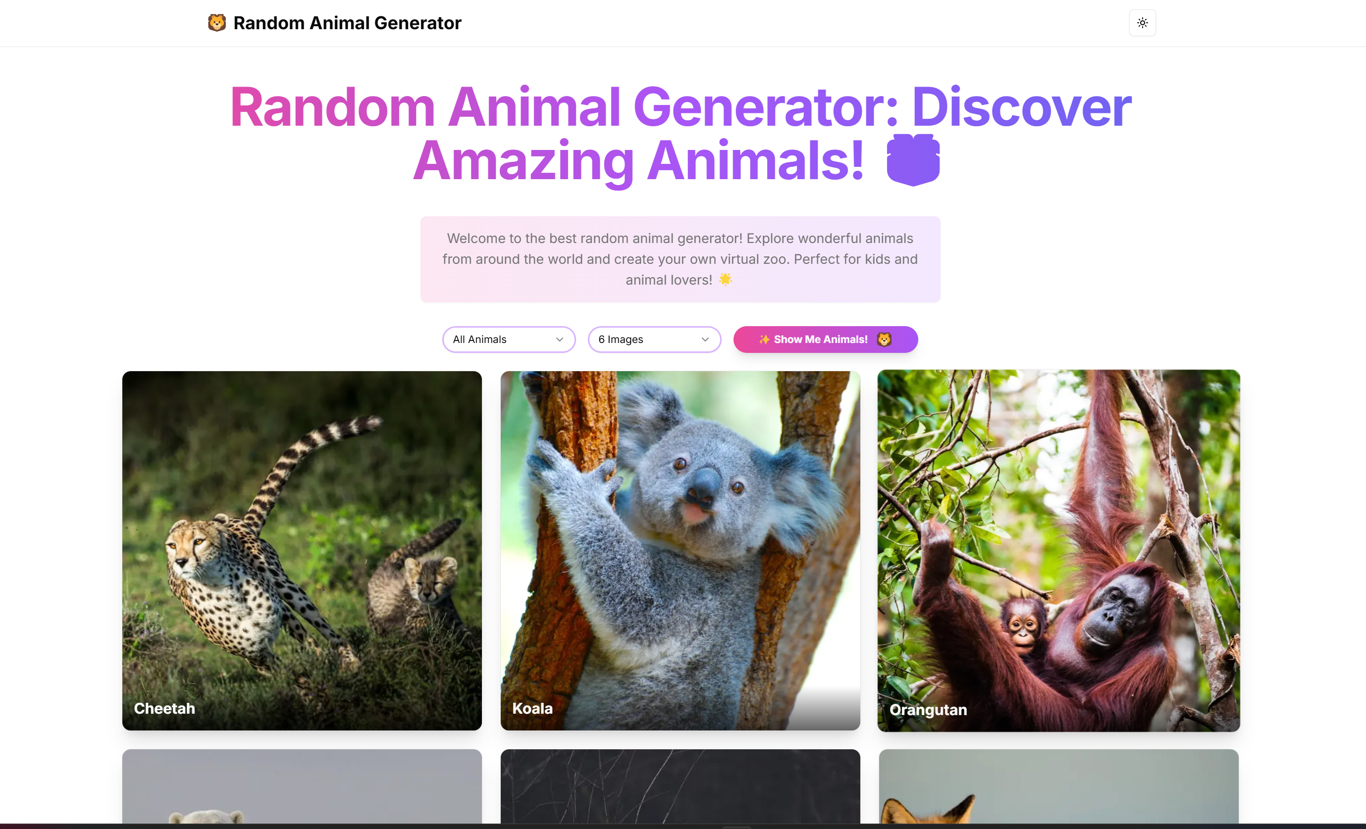 Random Animal Generator gallery image