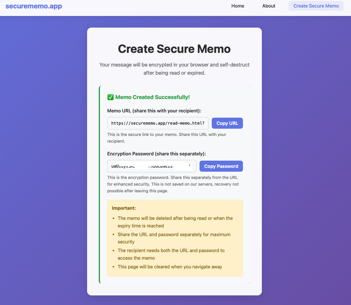 securememo.app gallery image