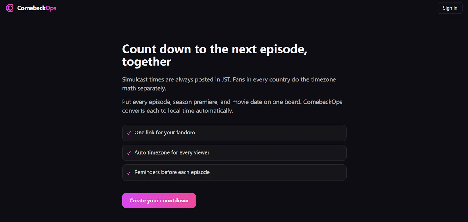 ComebackOps screenshot 5