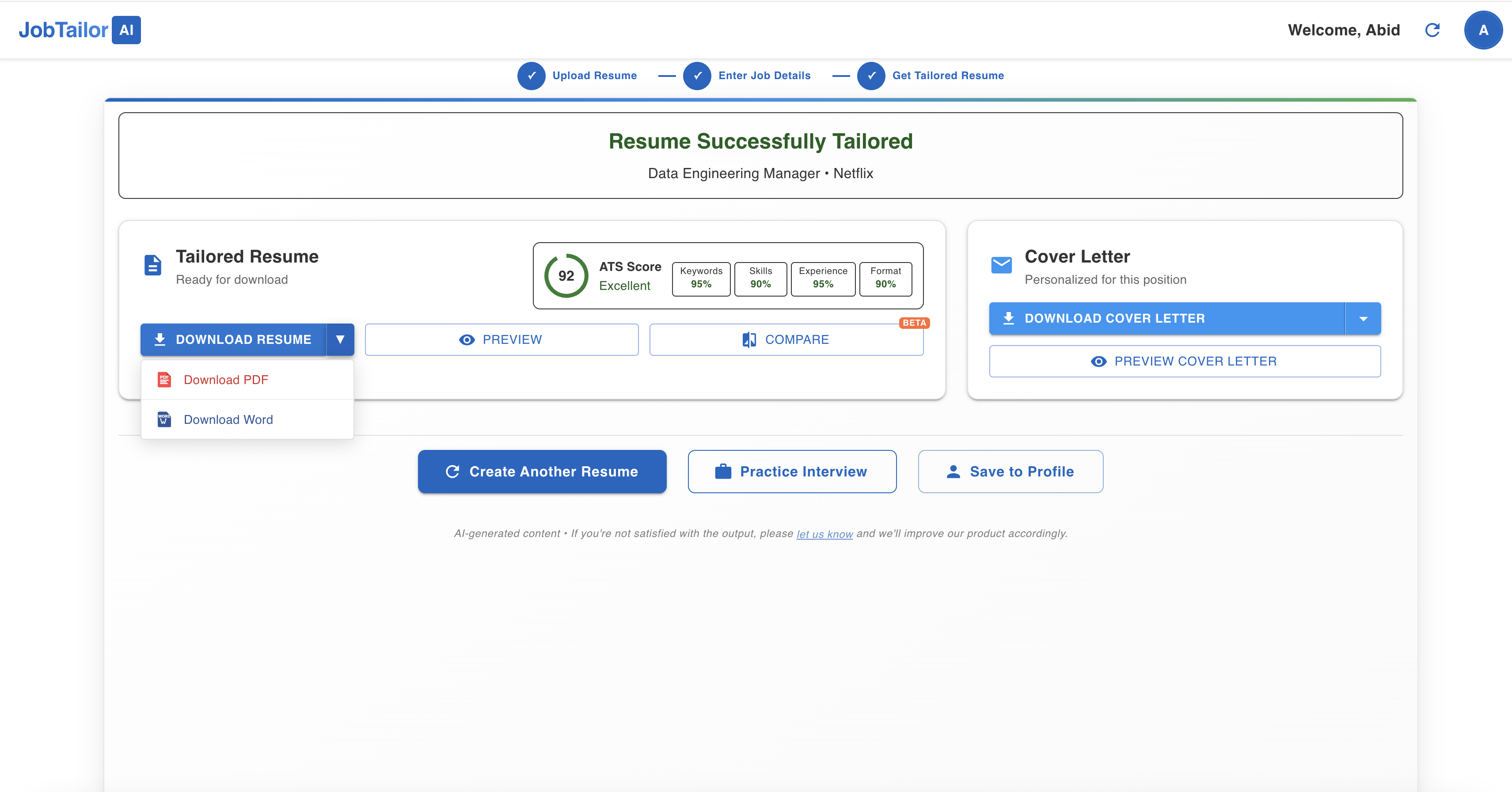 JobTailorAI gallery image