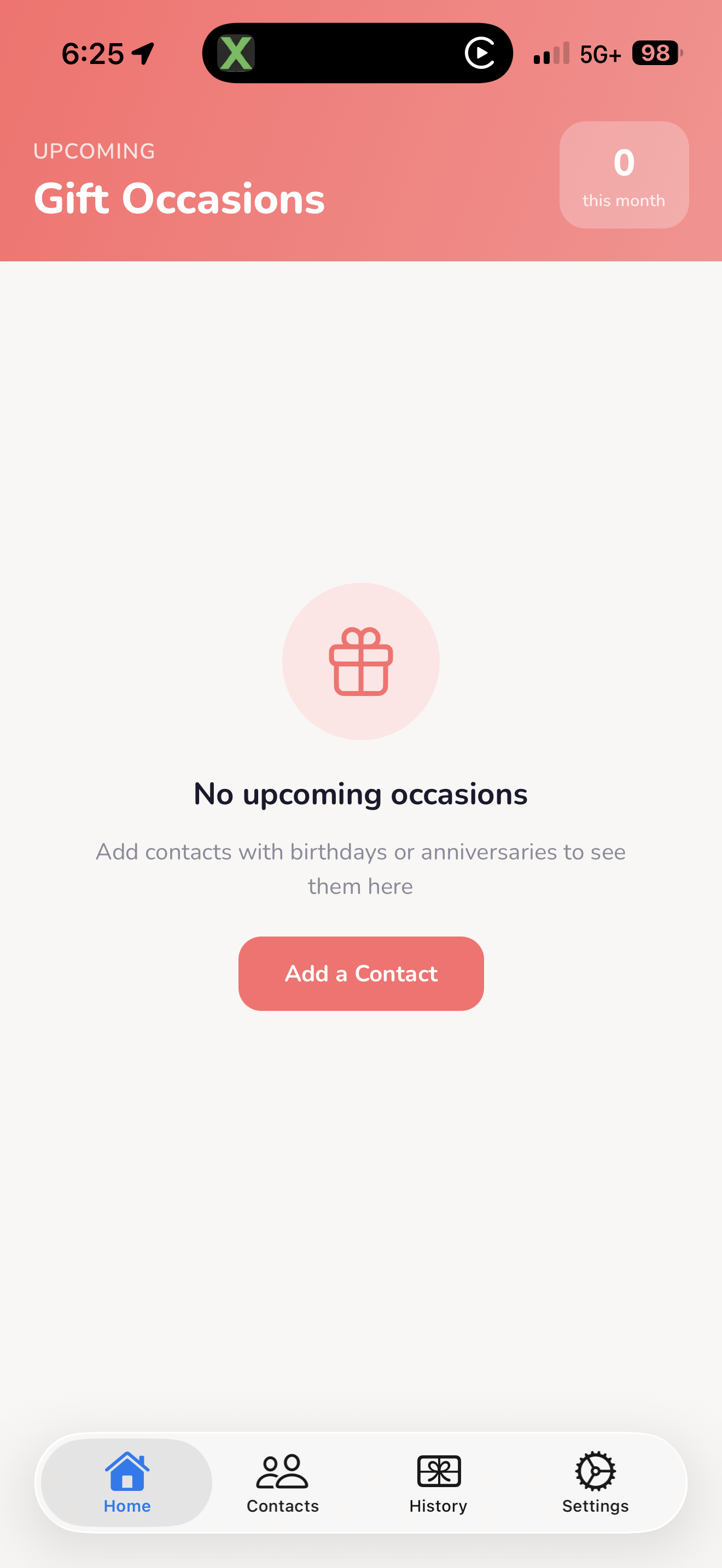GiftMinder - Gift Planner & AI - Screenshot 4 showing product features and functionality