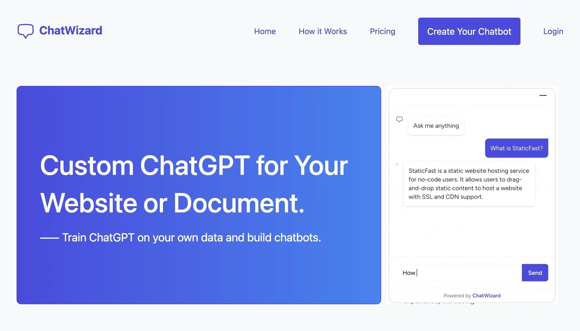 Mídia 1 de Chatwizard - Chatgpt personalizado para o seu site ou documento