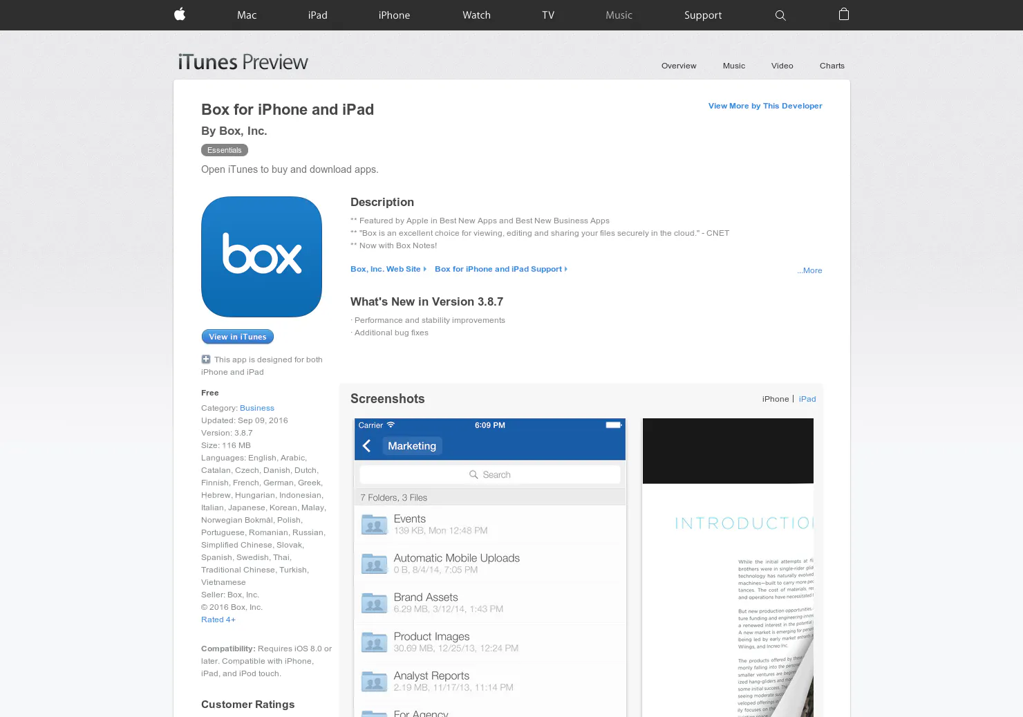 Box 3.0 for iOS
