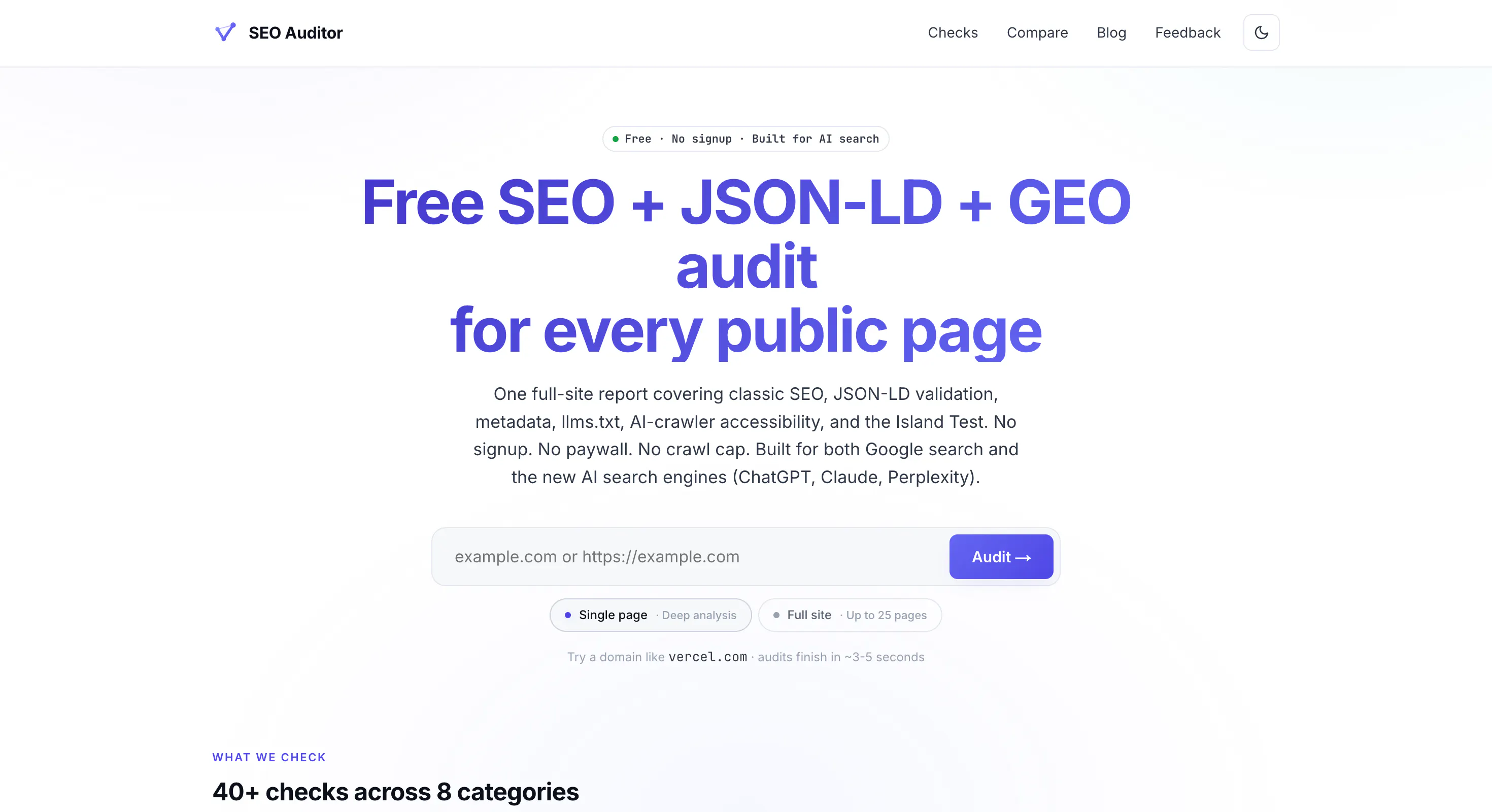 Free SEO Audit Tool gallery image