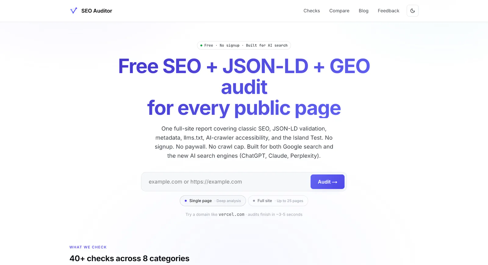 Free SEO Audit Tool screenshot 2