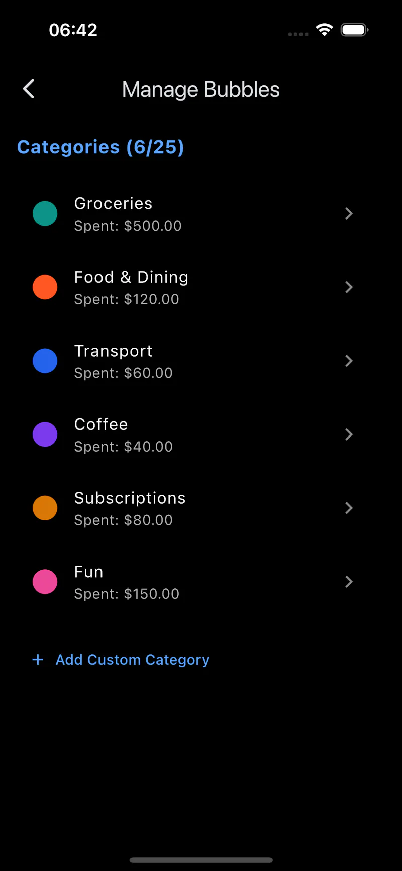 Bubble Budget screenshot 3