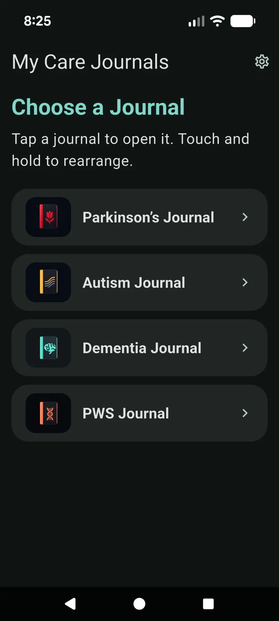 My Care Journals gallery image