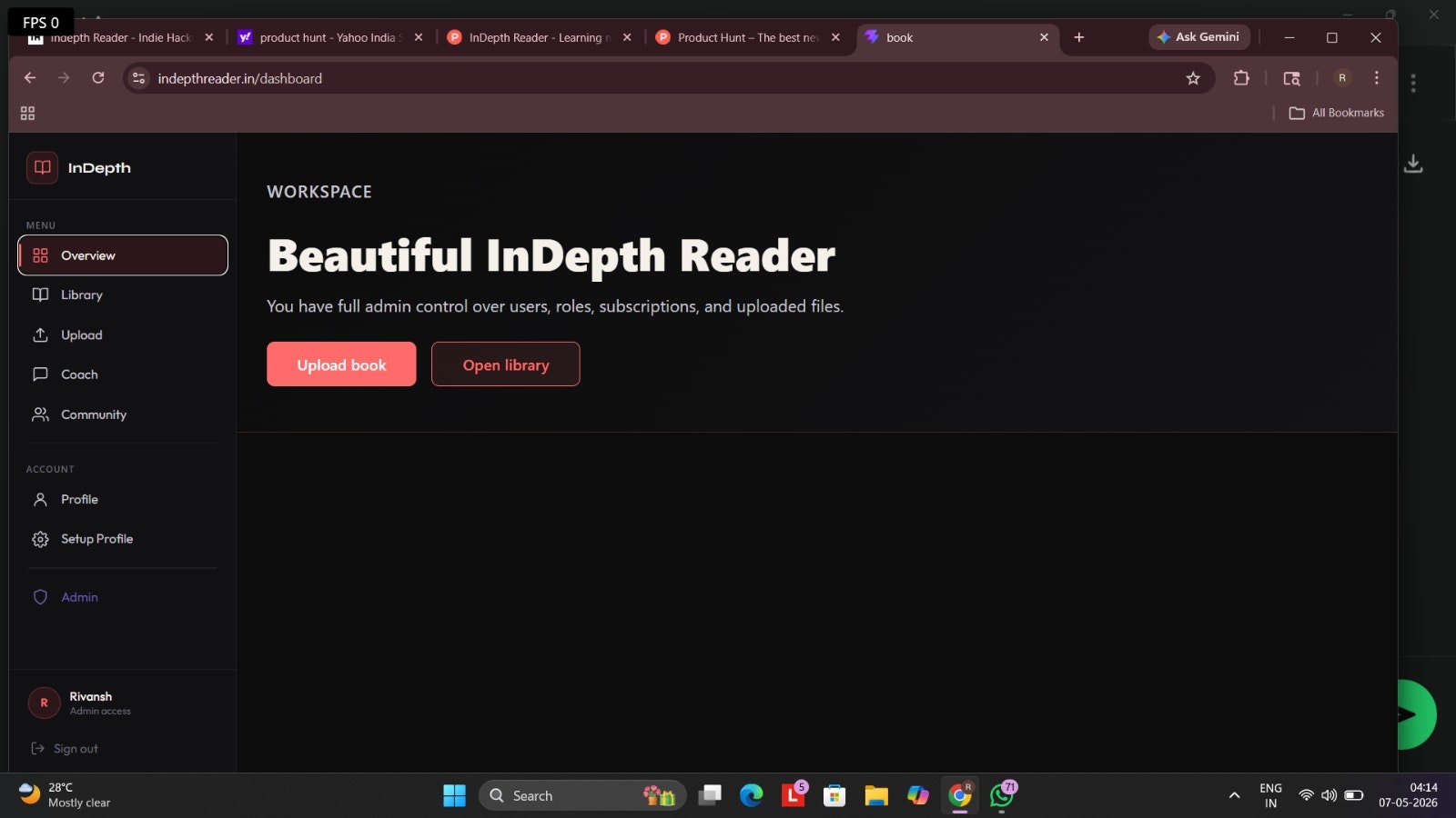 InDepth Reader gallery image