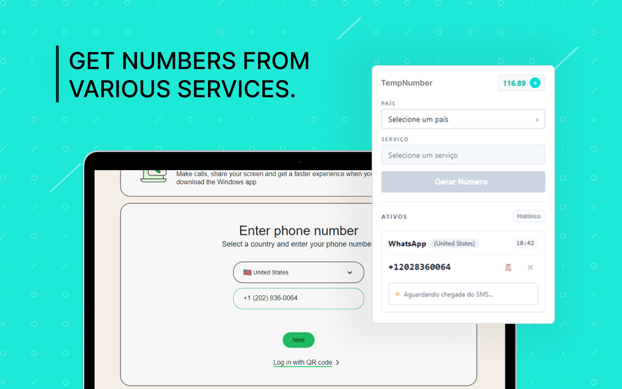 TempNumber - Main product screenshot demonstrating key features and user interface