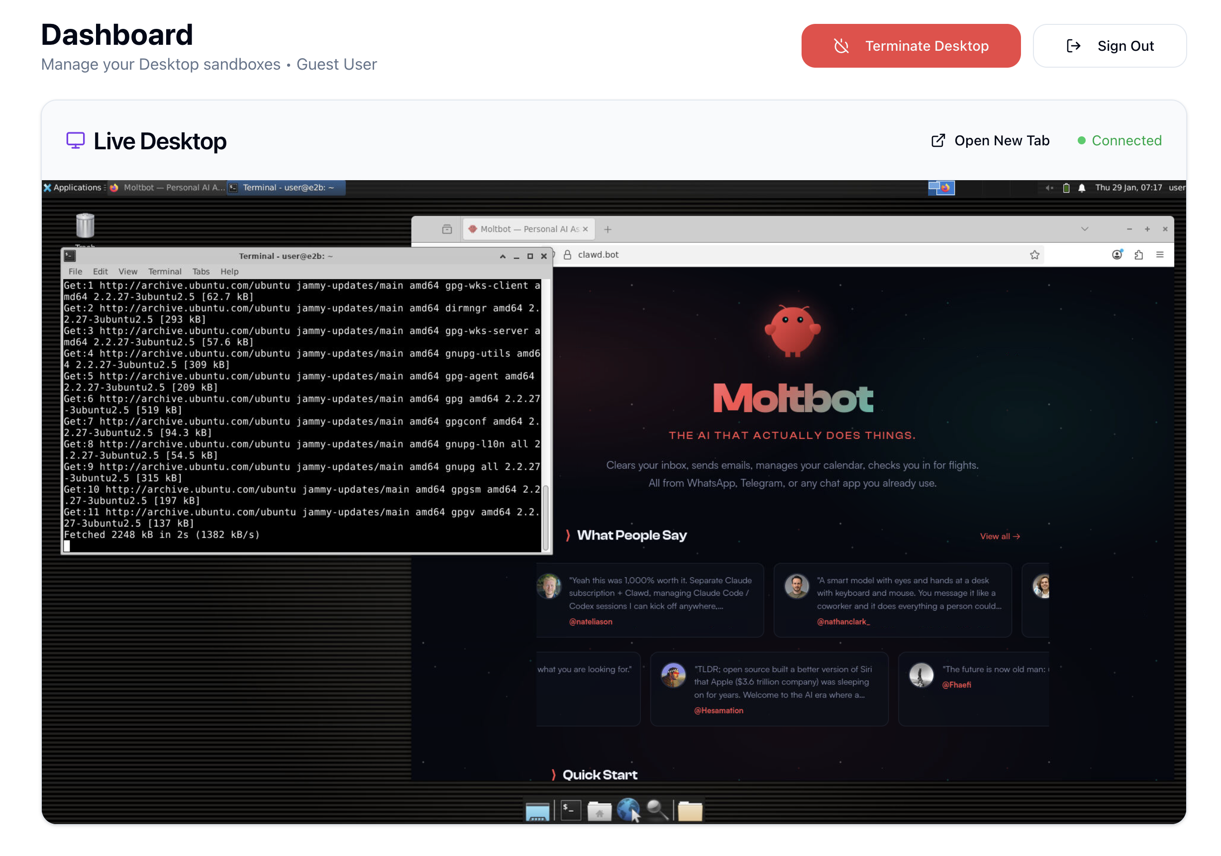 TestMoltBot gallery image