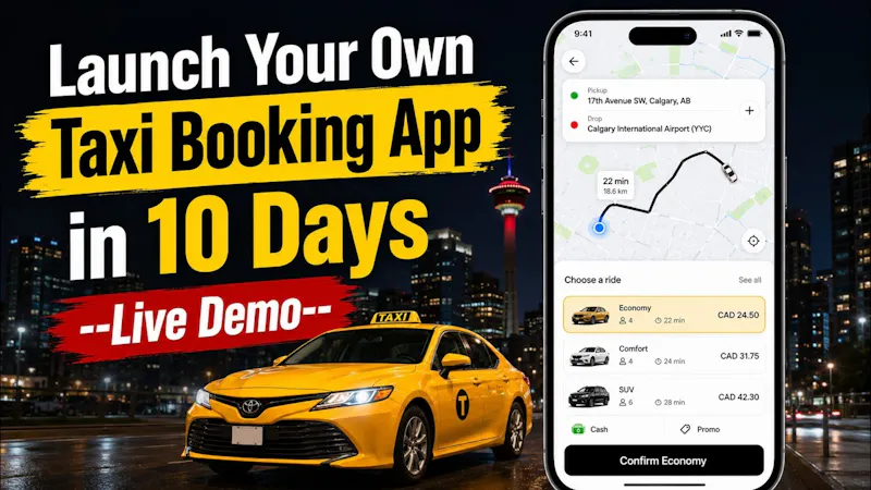 Taxi App Development screenshot 1 (video preview)