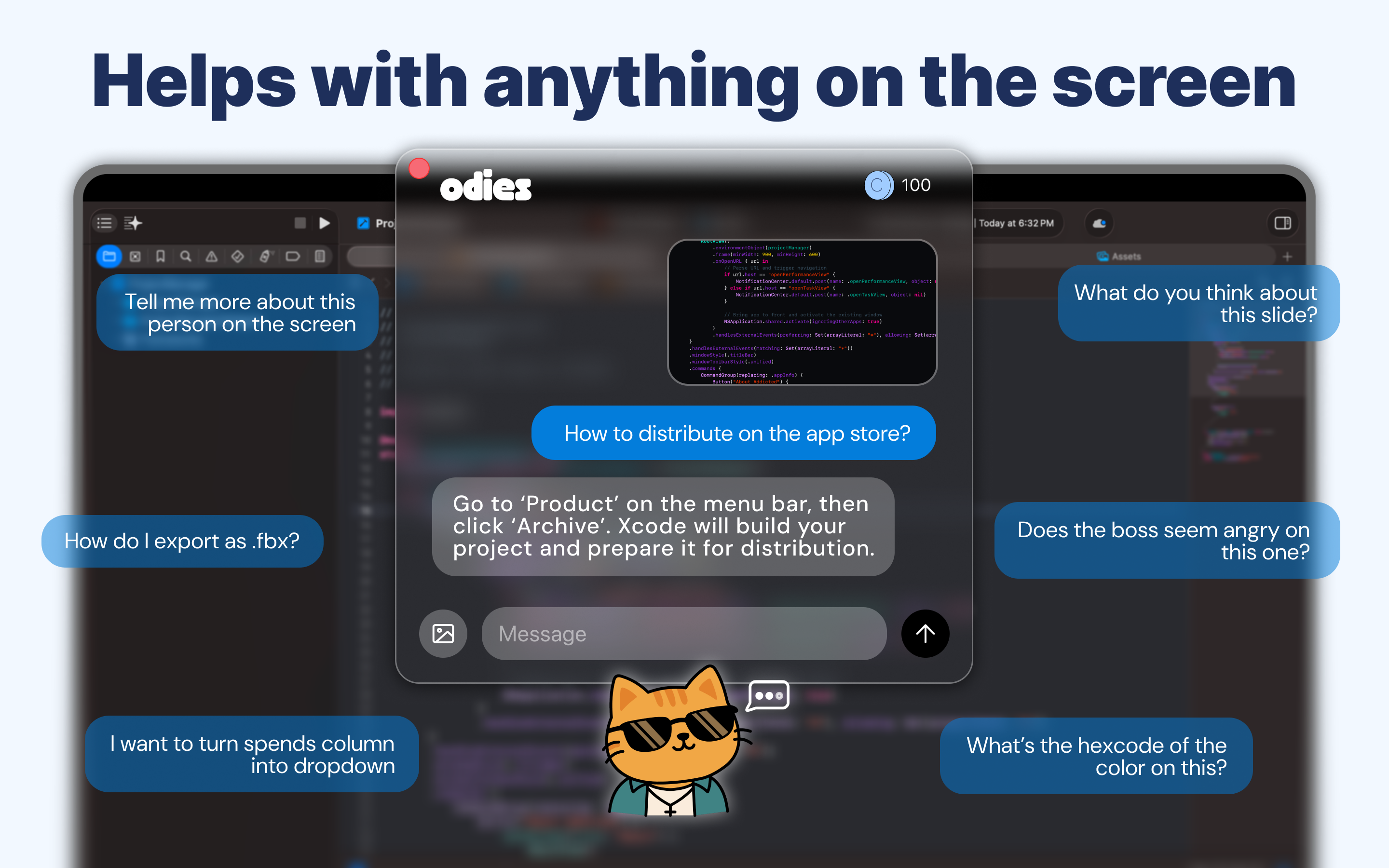 Odies AI Coworkers - Screenshot 3 showing product features and functionality