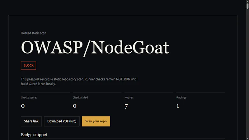 Build Guard screenshot 1