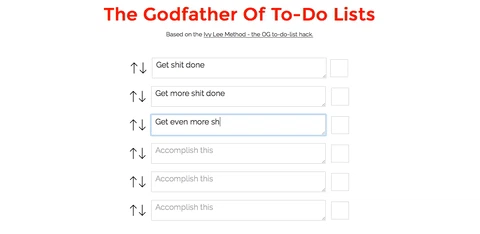 The Godfather Of To Do Lists