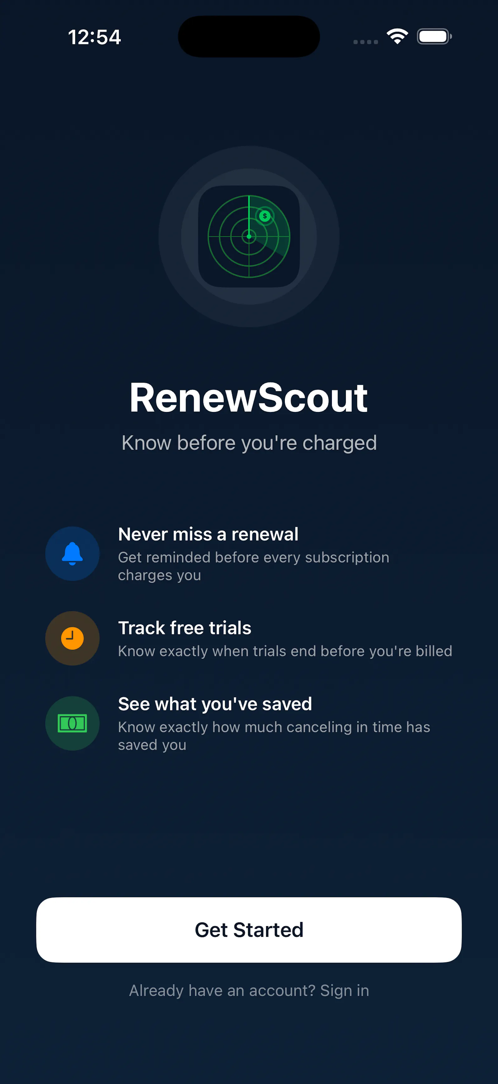 RenewScout screenshot 2