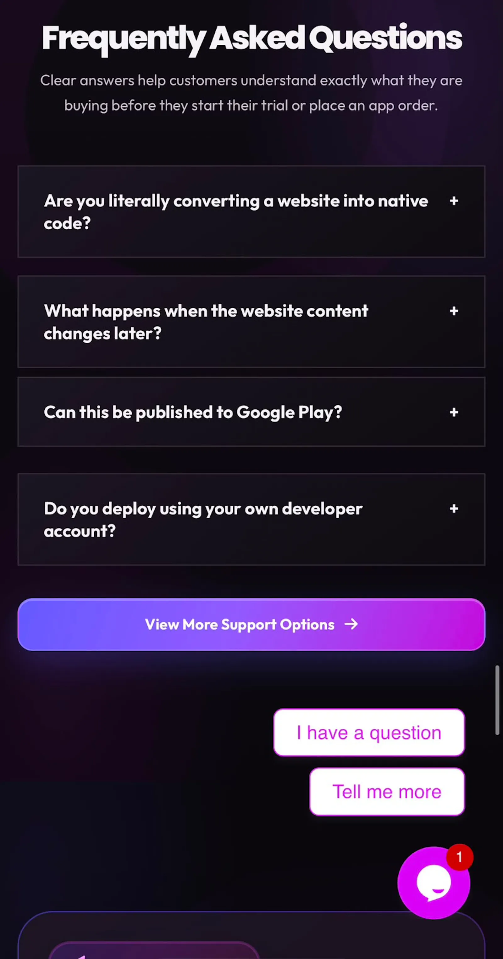 Web2Apps screenshot 2