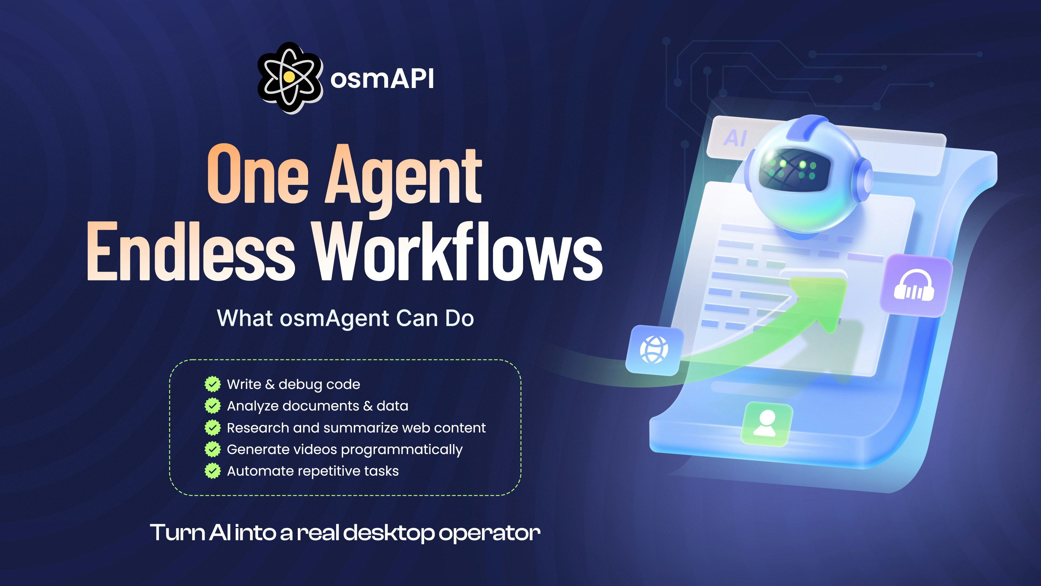 osmAgent - Screenshot 2 showing product features and functionality