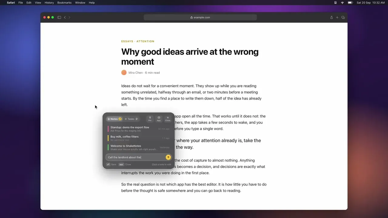 ShakeNotes for Mac gallery image