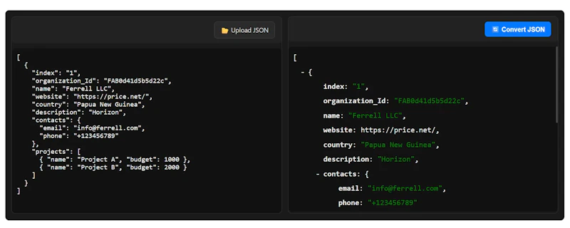 DataFrog — Online Data Conversion Tools screenshot 3