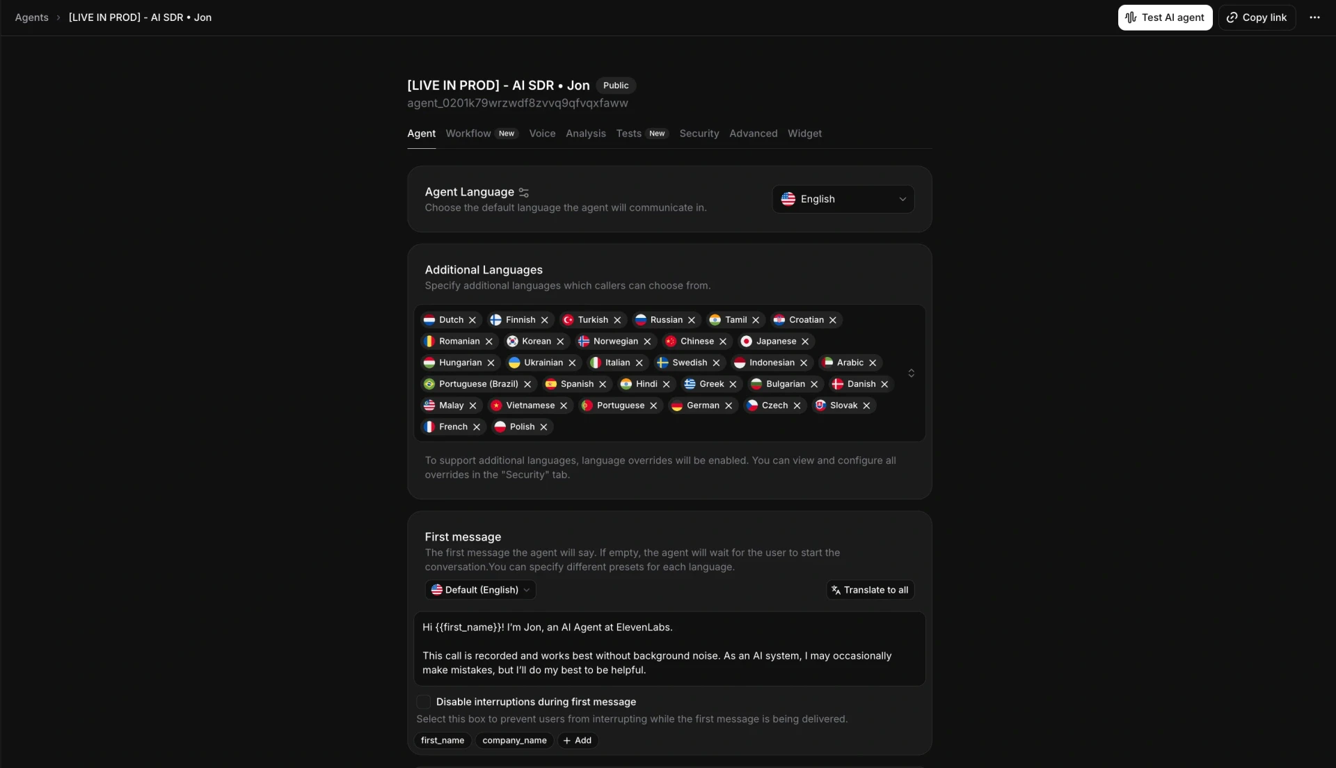 ElevenLabs Agent Templates screenshot 2