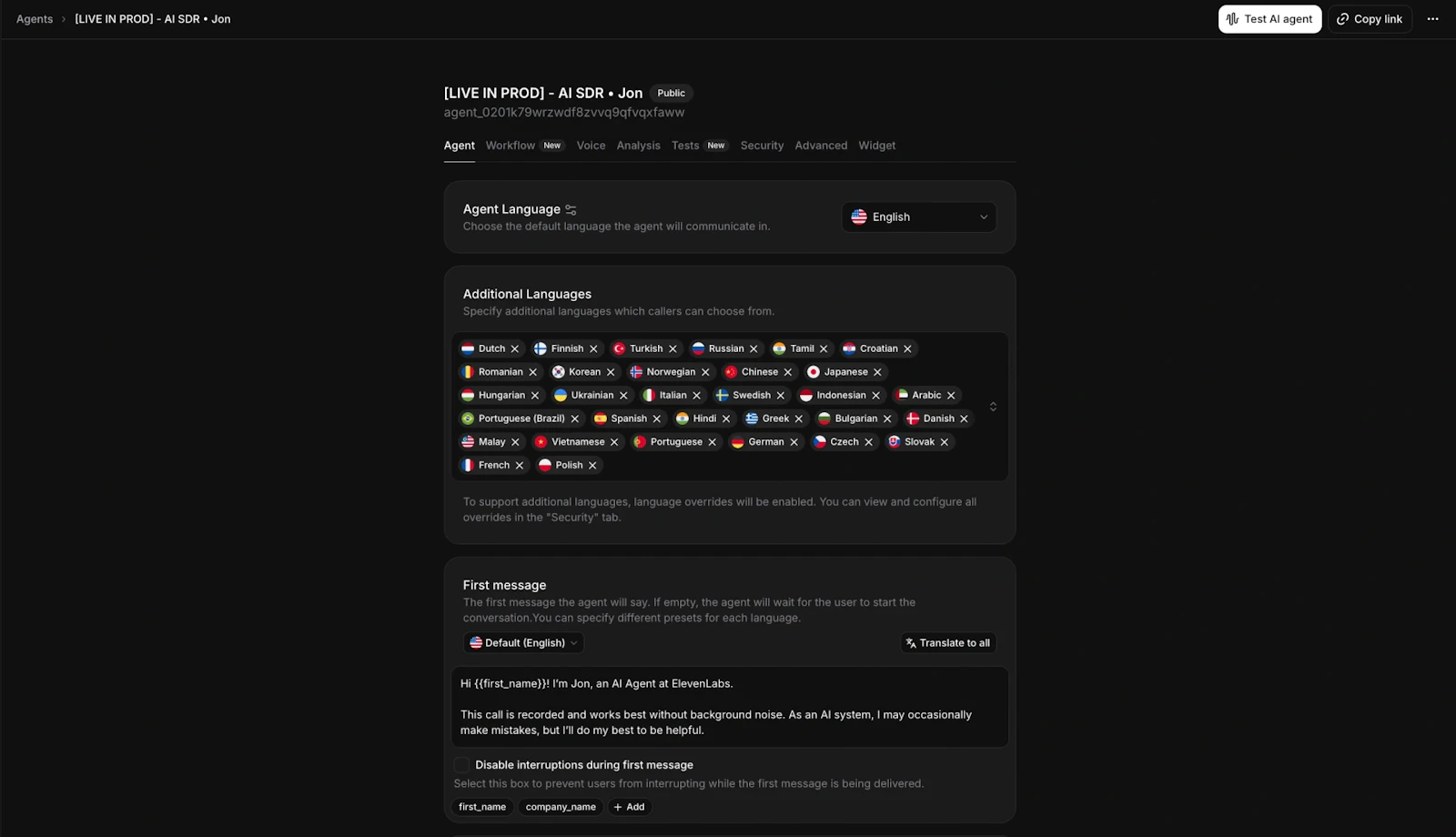 ElevenLabs Agent Templates screenshot 2