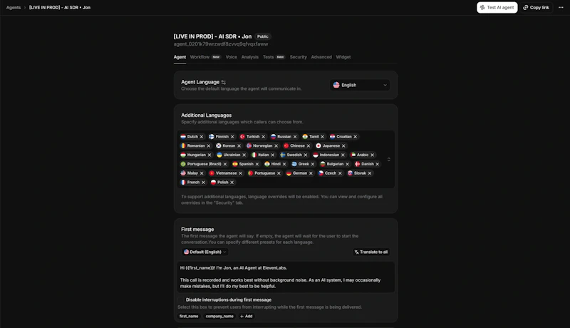 ElevenLabs Agent Templates screenshot 2