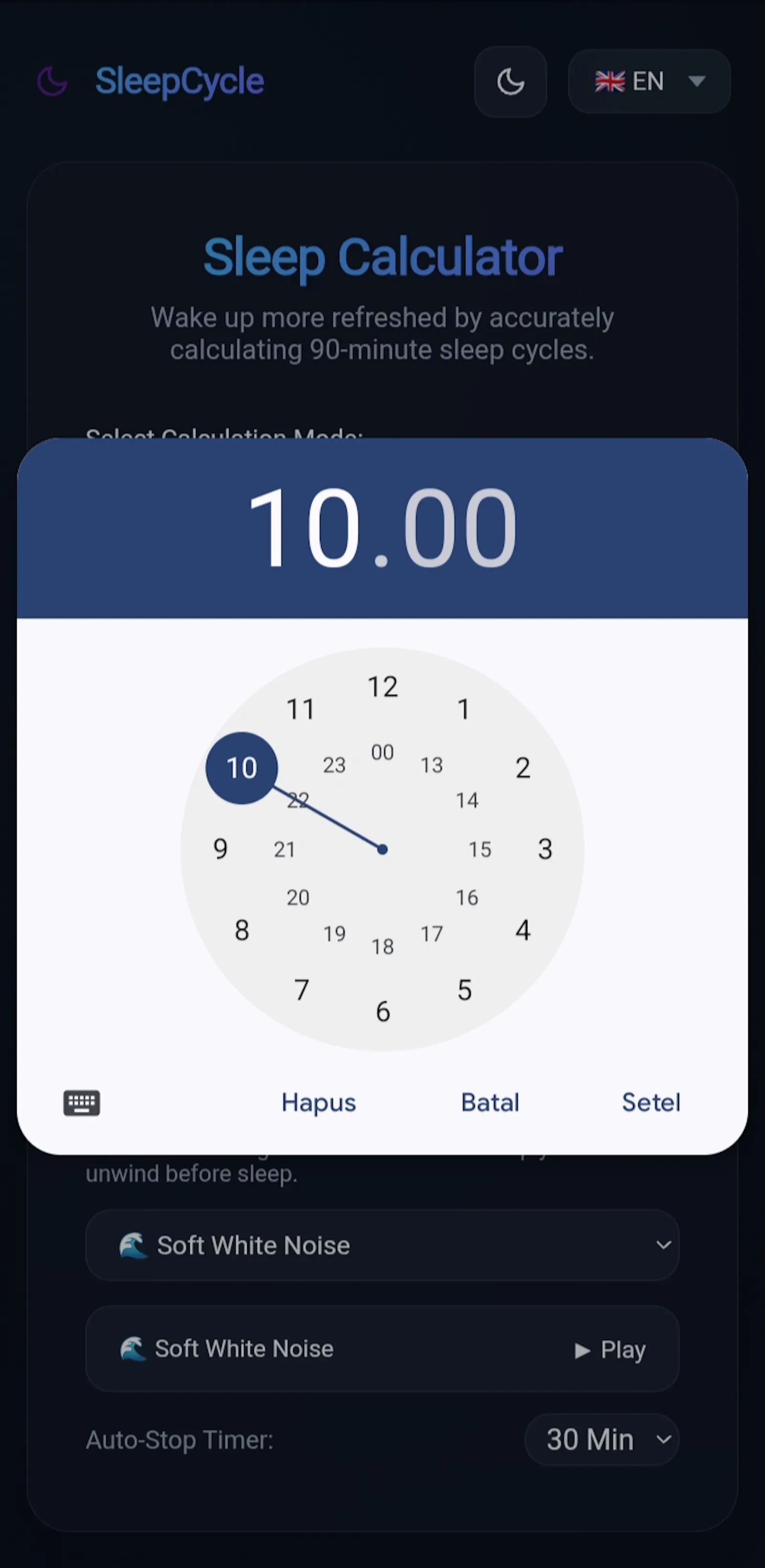 sleepcalculator screenshot 1