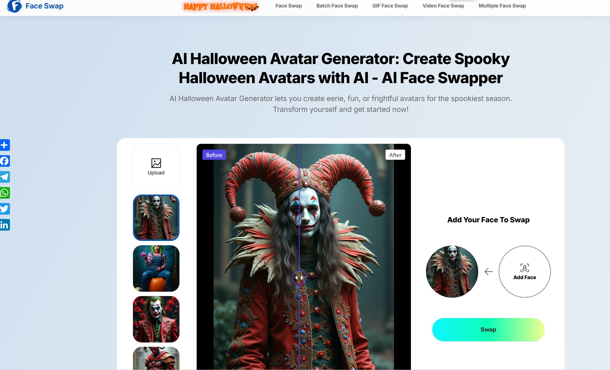 Free AI Halloween Avatar Generator media 1