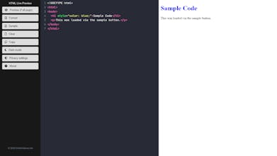 HTML Live Preview gallery image