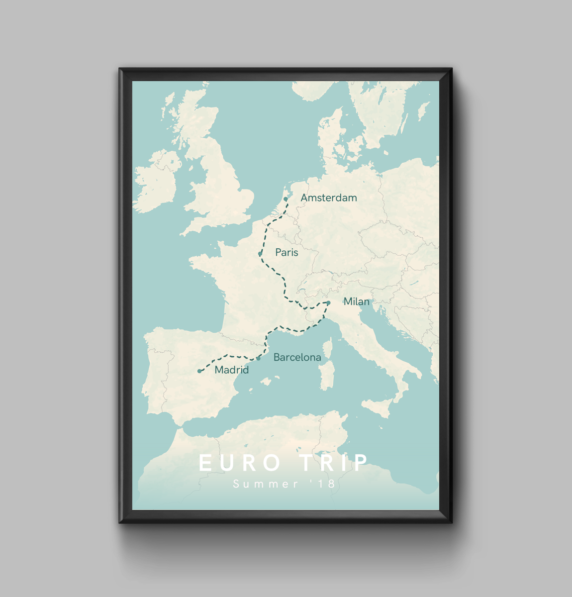 My Holiday Map Image