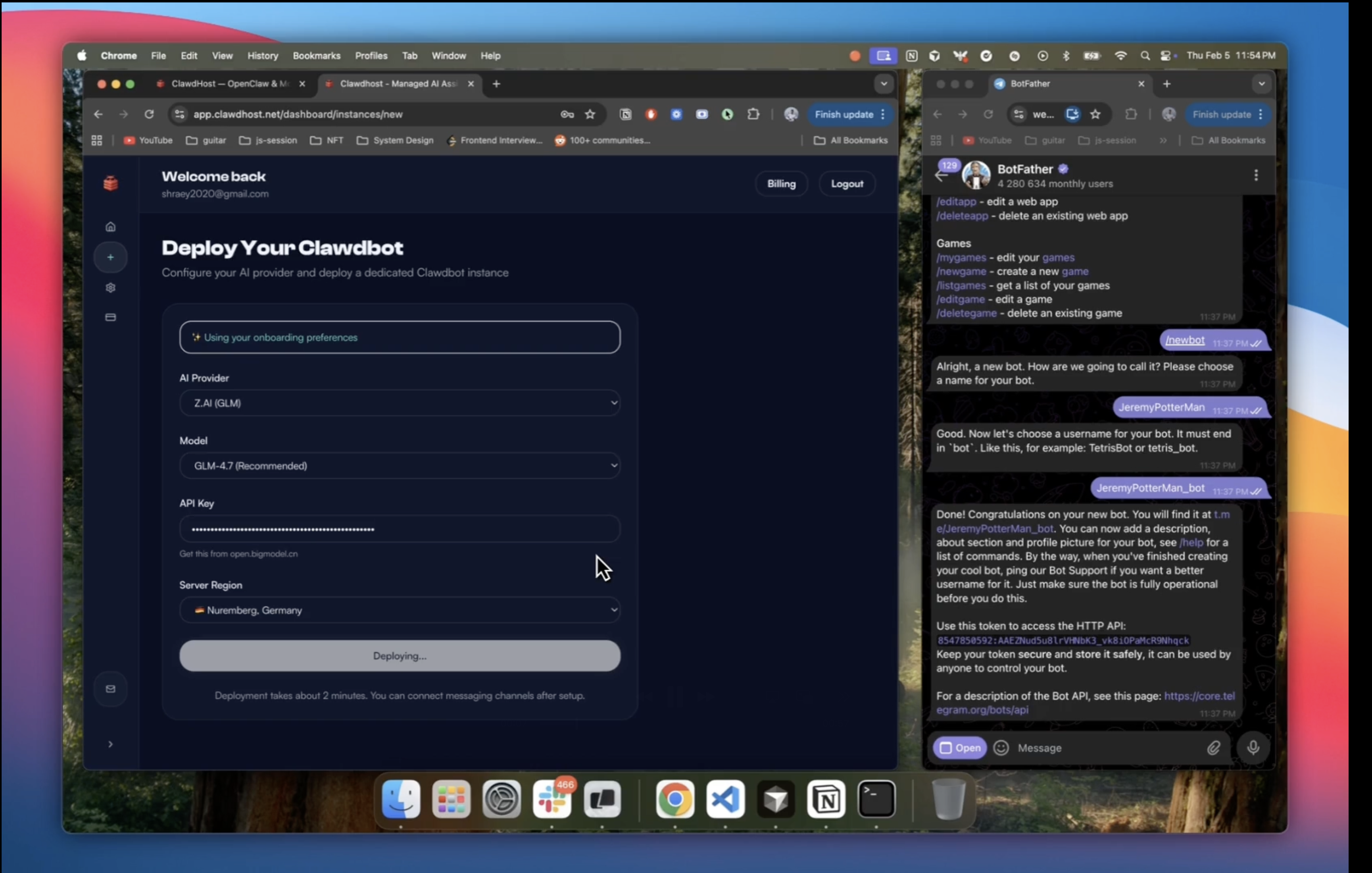 ClawdHost gallery image