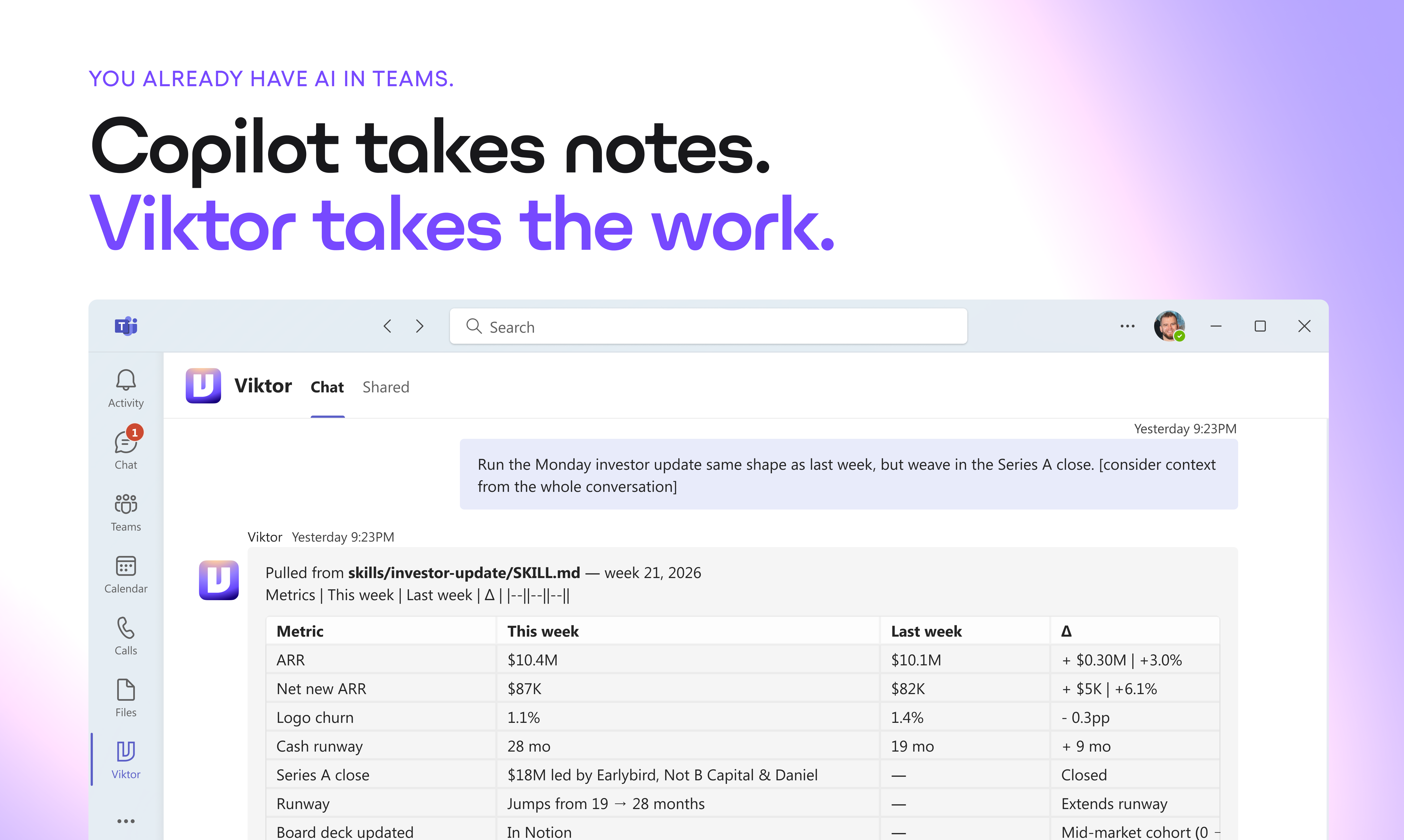 Viktor for Microsoft Teams gallery image