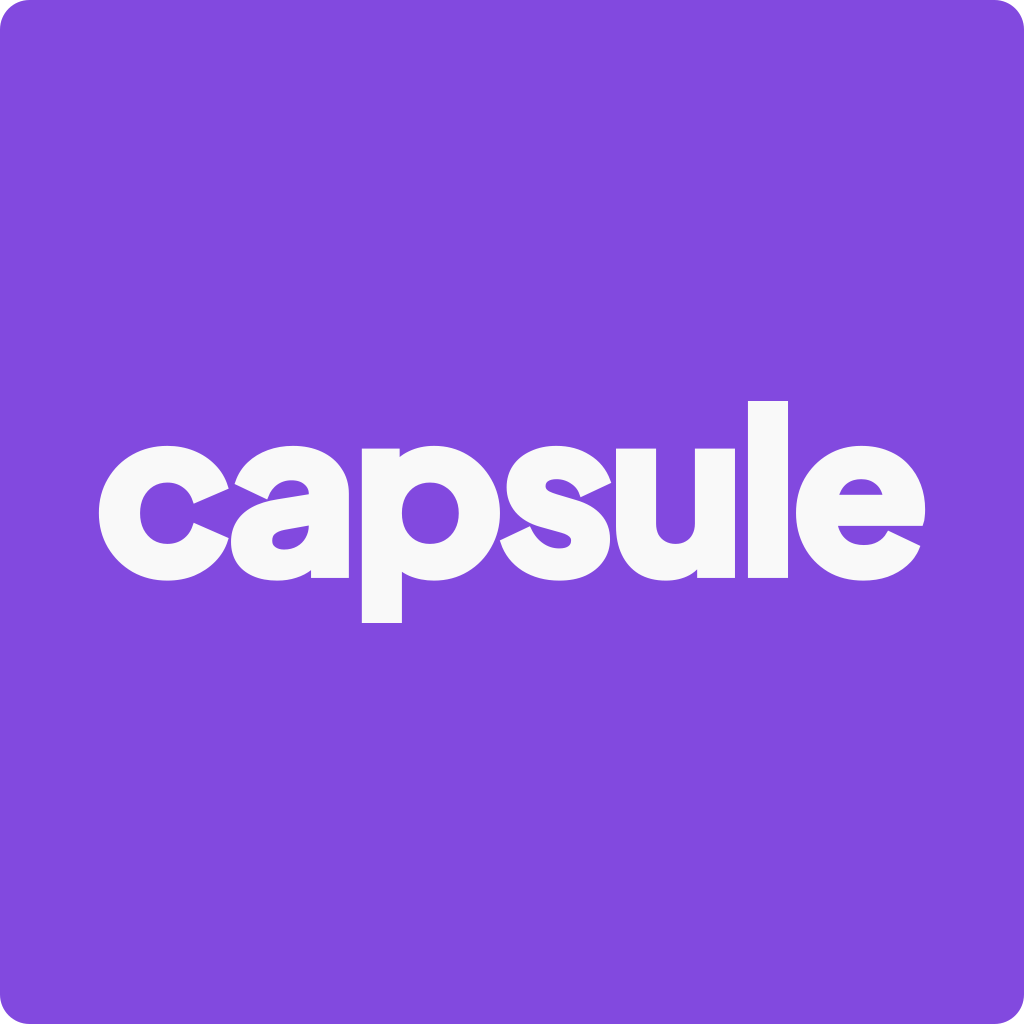 Capsule - Product Hunt launch logo and brand identity