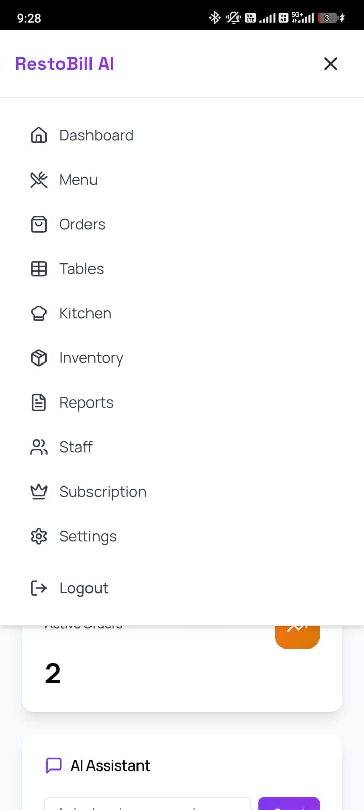 RESTRO AI - Screenshot 2 showing product features and functionality